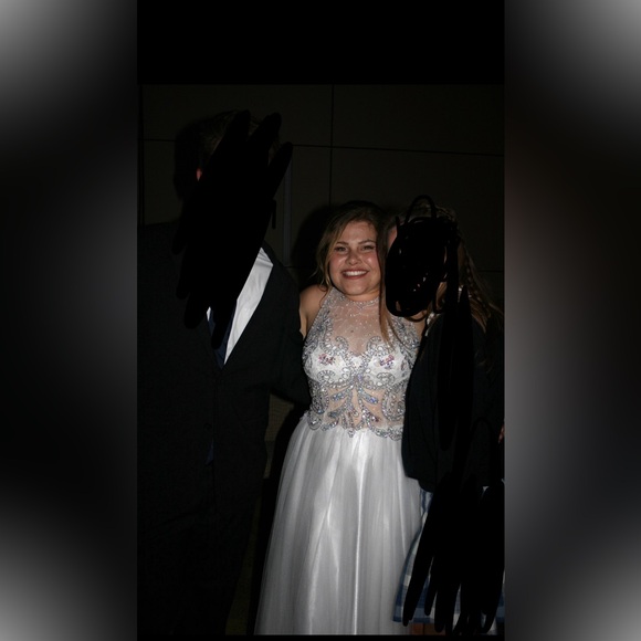 White Halter Dress - Picture 2 of 3